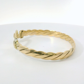 7” Pre-owned 9CT Plain Hook & Loop Bangle (22.31g)